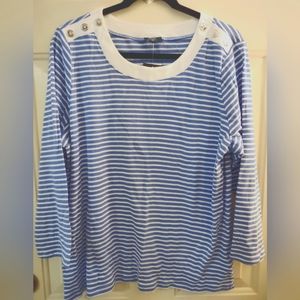 NWTS WOMAN'S JONES OF NEW YORK STRIPED TOP